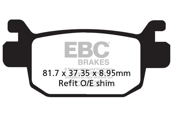 Honda Forza 250 EBC Ön Sinter Fren Balata