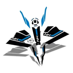Cf Moto 250 Nk (2023-2024) Gp Kompozit Full Pad Set Mavi