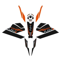 Cf Moto 250 Nk (2023-2024) Gp Kompozit Full Pad Set Turuncu