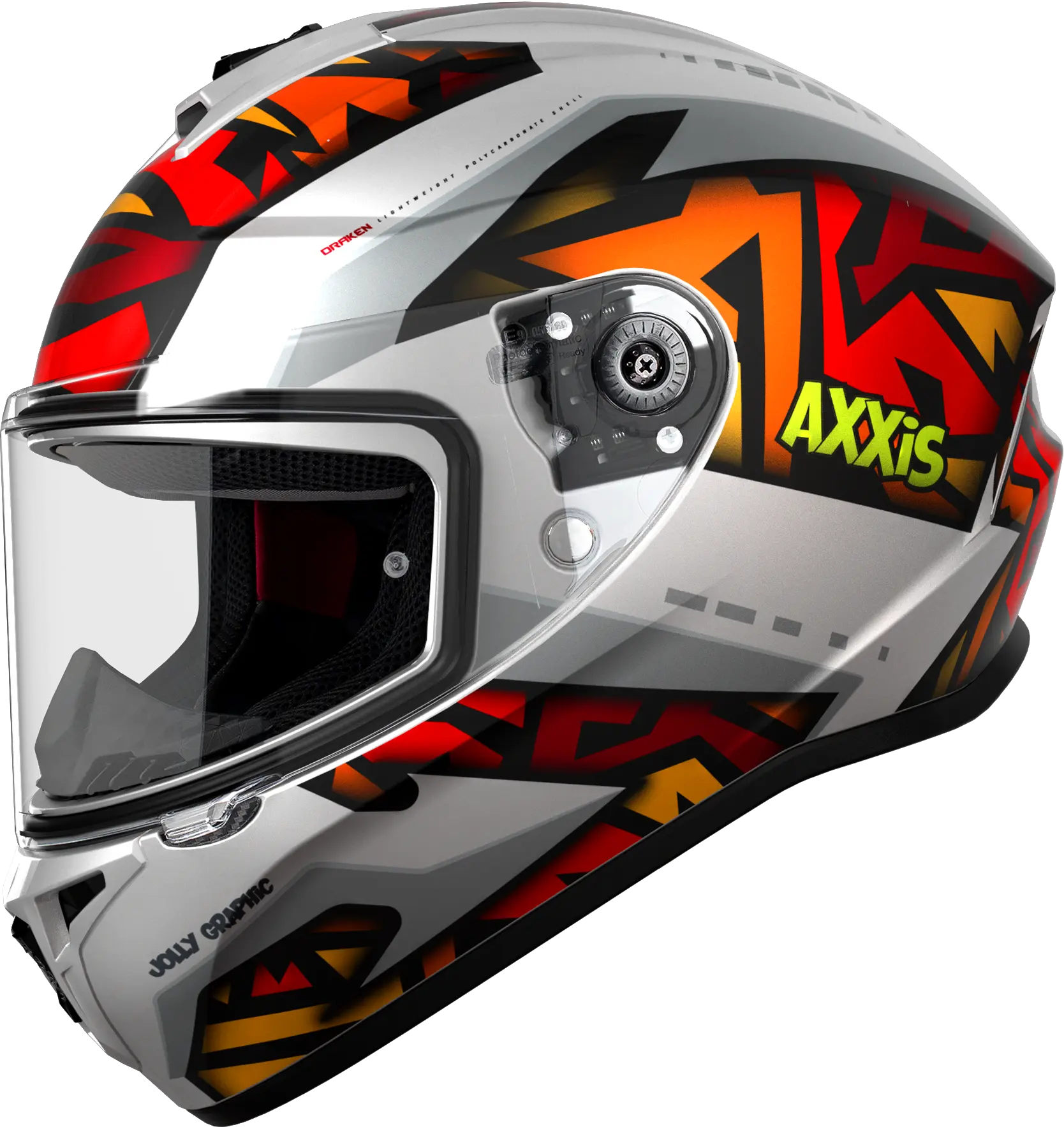 Axxis Draken S Jolly Mat Kırmızı Gri