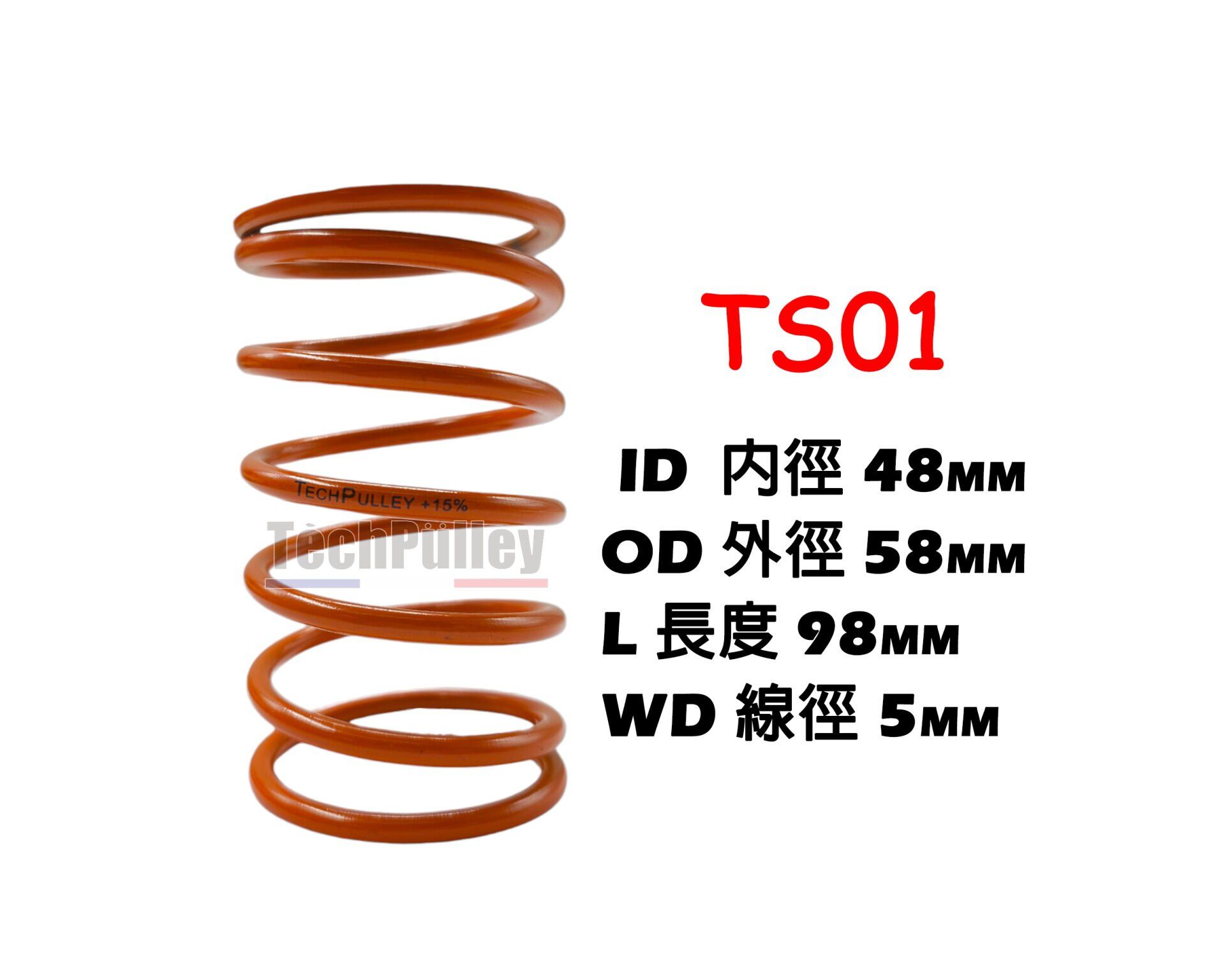 Hero Dash 125 Tech Pulley Tork Yayı (%15) TS01