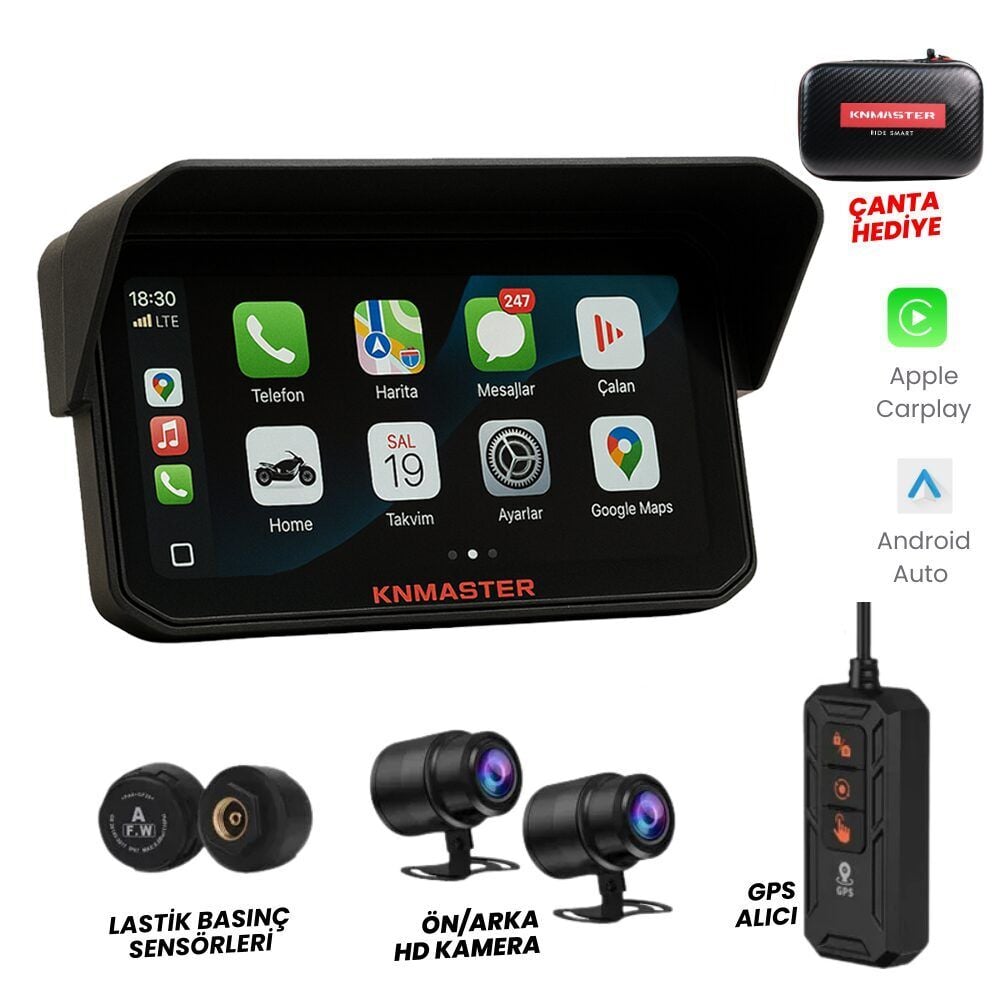 KnMaster MotoPlay 2000 Multimedya Ekranı