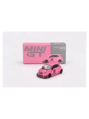 Mini GT 851 Abarth 595 Lb-Works x Abas Works Pembe