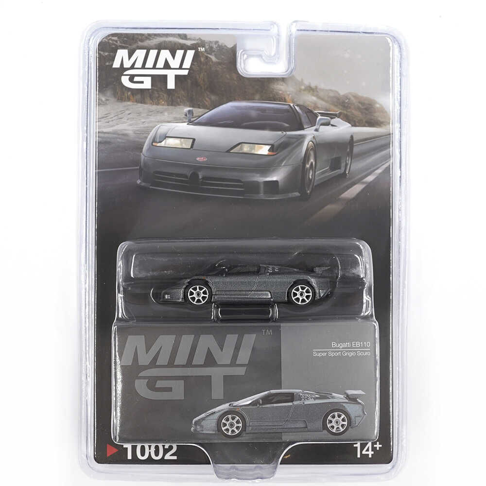 Mini GT Bugatti EB110 Super Sport Grigio Scuro